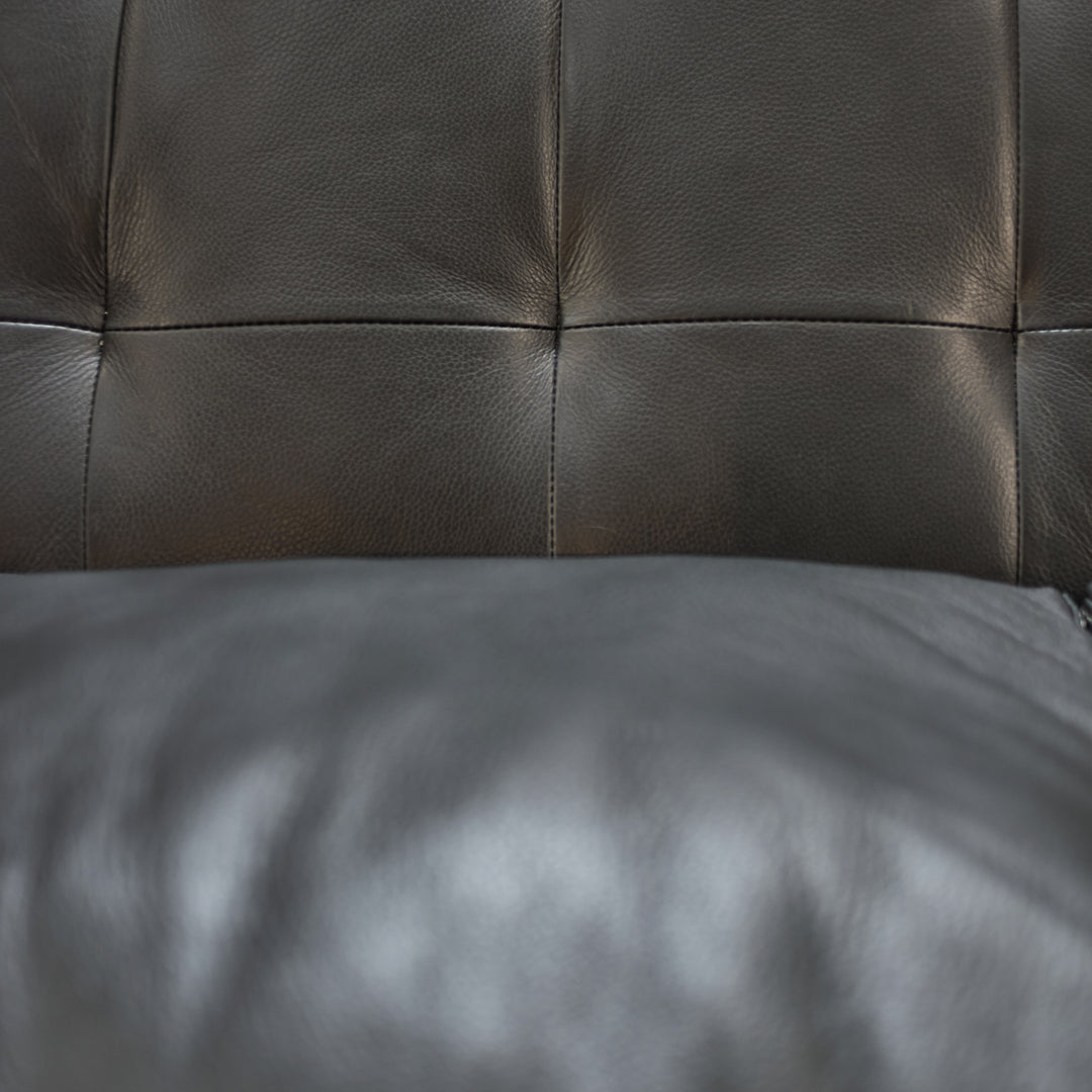 NATUZZI Leather Sofa Chaise