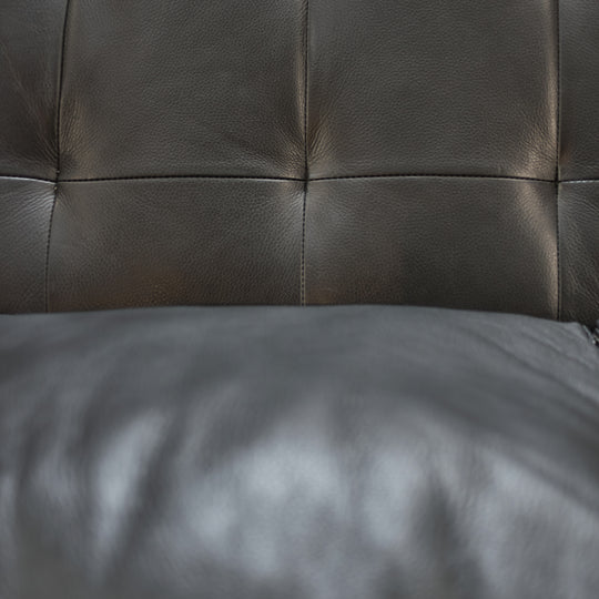 NATUZZI Leather Sofa Chaise
