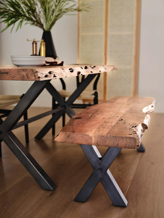 Restore Live Edge Bench Solid Acacia