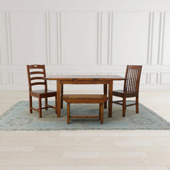 Irish Coast Small Bench - front view - mid-century modern benches - Whats New Furniture Portland OR