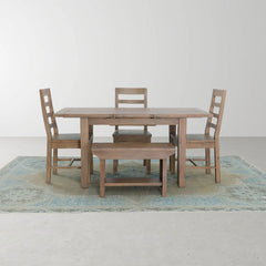 Irish Coast Small Bench - front view - mid-century modern benches - Whats New Furniture Portland OR