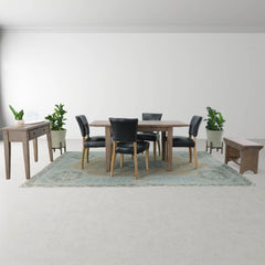 Irish Coast Small Bench - side angle - mid-century modern benches - Whats New Furniture Portland OR