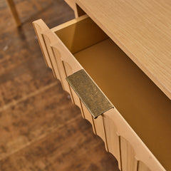 Magnolia Scalloped 2 Drawer Desk - Whats New Furniture - Portland, Oregon