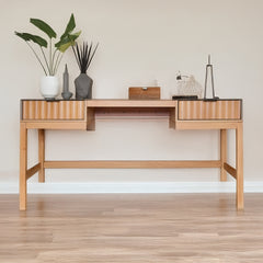 Magnolia Scalloped 2 Drawer Desk - Whats New Furniture - Portland, Oregon