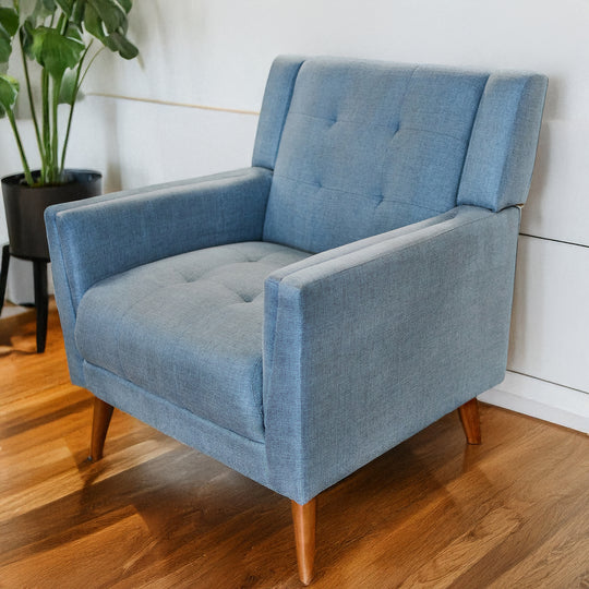 Mid-Century Modern Tufted Accent Chair
