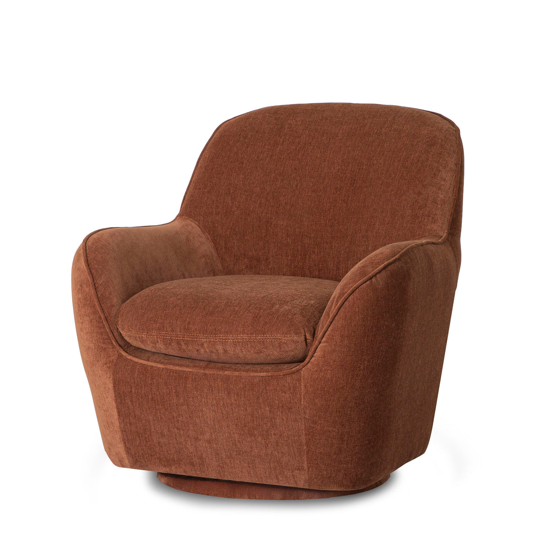 Tillamook Swivel Accent Chair - back view - mid-century modern chairs - Whats New Furniture Portland OR