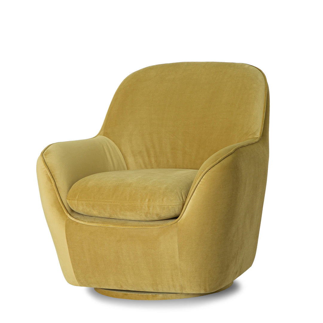 Tillamook Swivel Accent Chair - finish detail - mid-century modern chairs - Whats New Furniture Portland OR