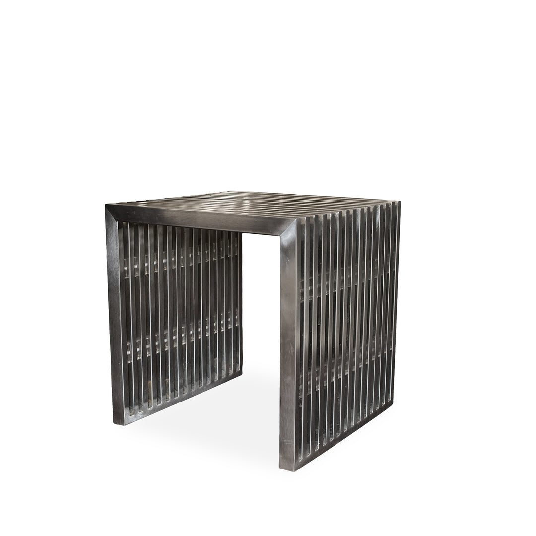 Metal and Lucite End Table