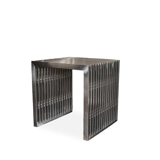 Metal and Lucite End Table