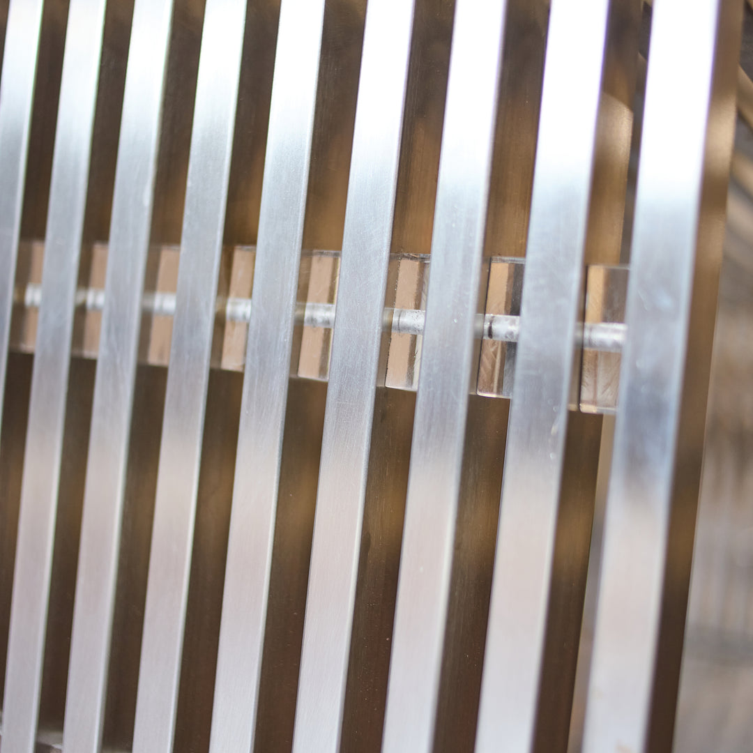 Metal and Lucite End Table