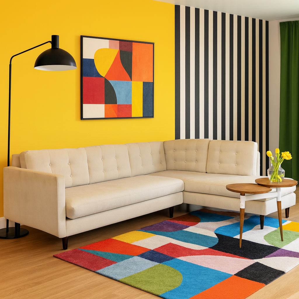 Modern 2 Piece Sectional