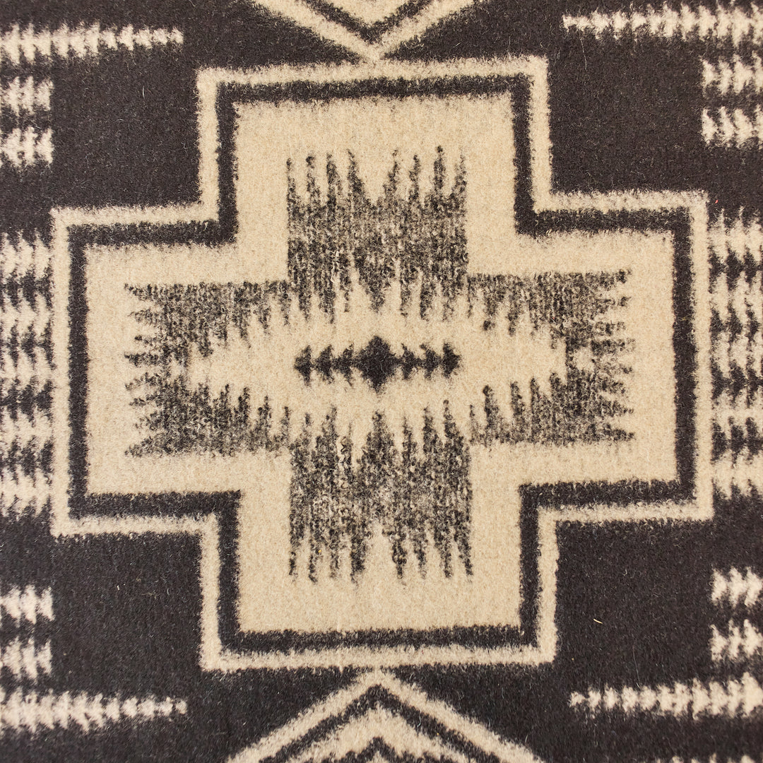 Modern Ottoman in New Pendleton Fabric