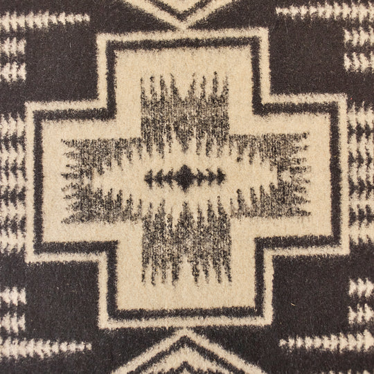 Modern Ottoman in New Pendleton Fabric