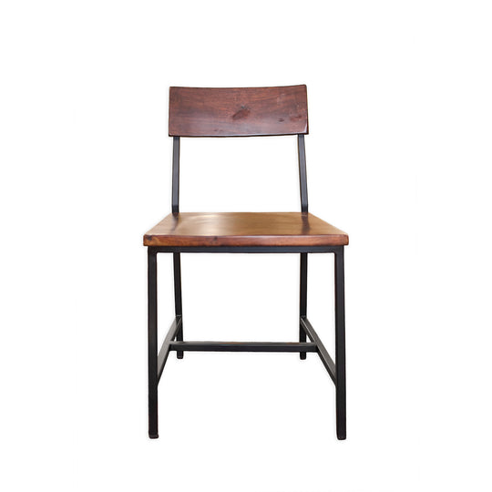 Modern Wood and Iron Dining Chair