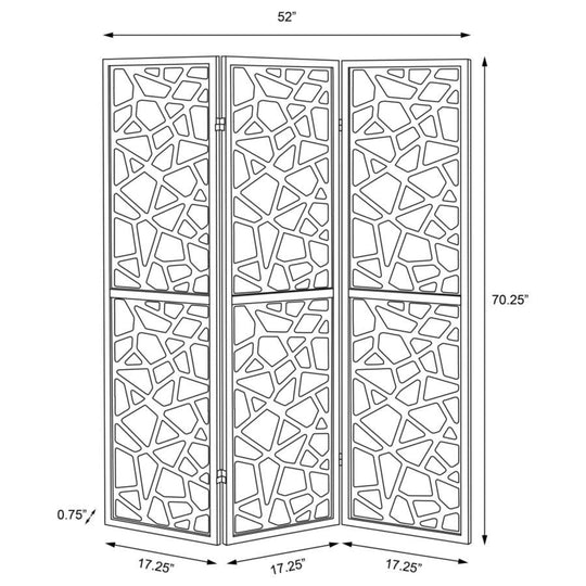 Nailan 3-Panel Room Divider