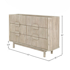 Oasis 6 Drawer Dresser - Whats New Furniture - Portland, Oregon