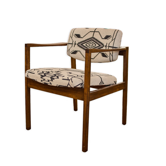 Pair of Stow Davis Walnut Lounge Chairs