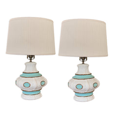 Pair of Vintage Knoll Ceramic Lamps - Whats New Furniture - Portland, Oregon