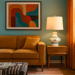 Pair of Vintage Knoll Ceramic Lamps - Whats New Furniture - Portland, Oregon