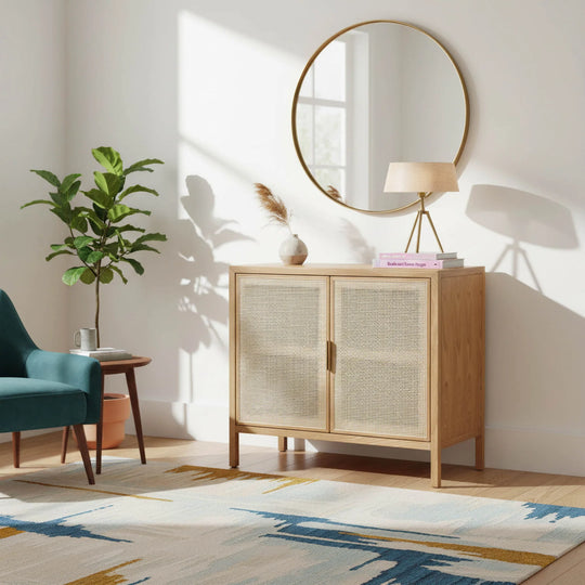 Rattan Small Sideboard