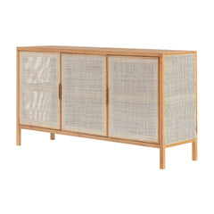 Rattan 3 Door Sideboard - Whats New Furniture - Portland, Oregon