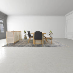 Rattan 3 Door Sideboard - Whats New Furniture - Portland, Oregon