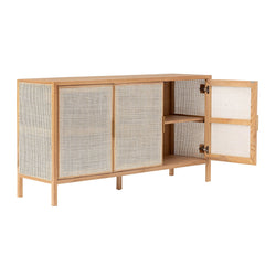 Rattan 3 Door Sideboard - Whats New Furniture - Portland, Oregon