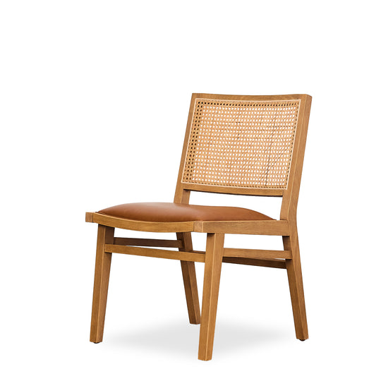 Leather Rattan Chair