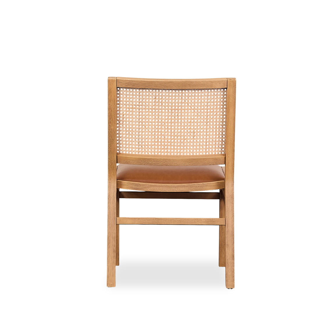 Leather Rattan Chair