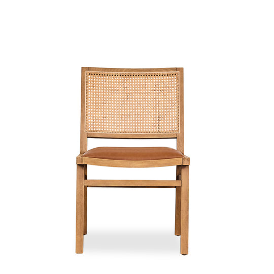 Leather Rattan Chair