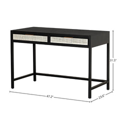 Rattan Desk - Whats New Furniture - Portland, Oregon
