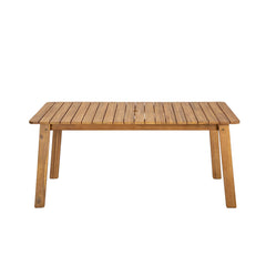 Riviera Outdoor Dining Table - side angle - mid-century modern outdoor dining tables - Whats New Furniture Portland OR