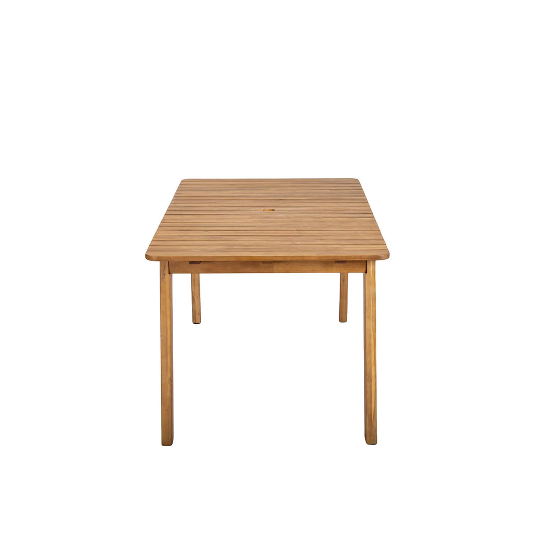 Riviera Outdoor Dining Table - back view - mid-century modern outdoor dining tables - Whats New Furniture Portland OR