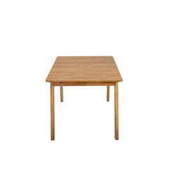 Riviera Outdoor Dining Table - back view - mid-century modern outdoor dining tables - Whats New Furniture Portland OR