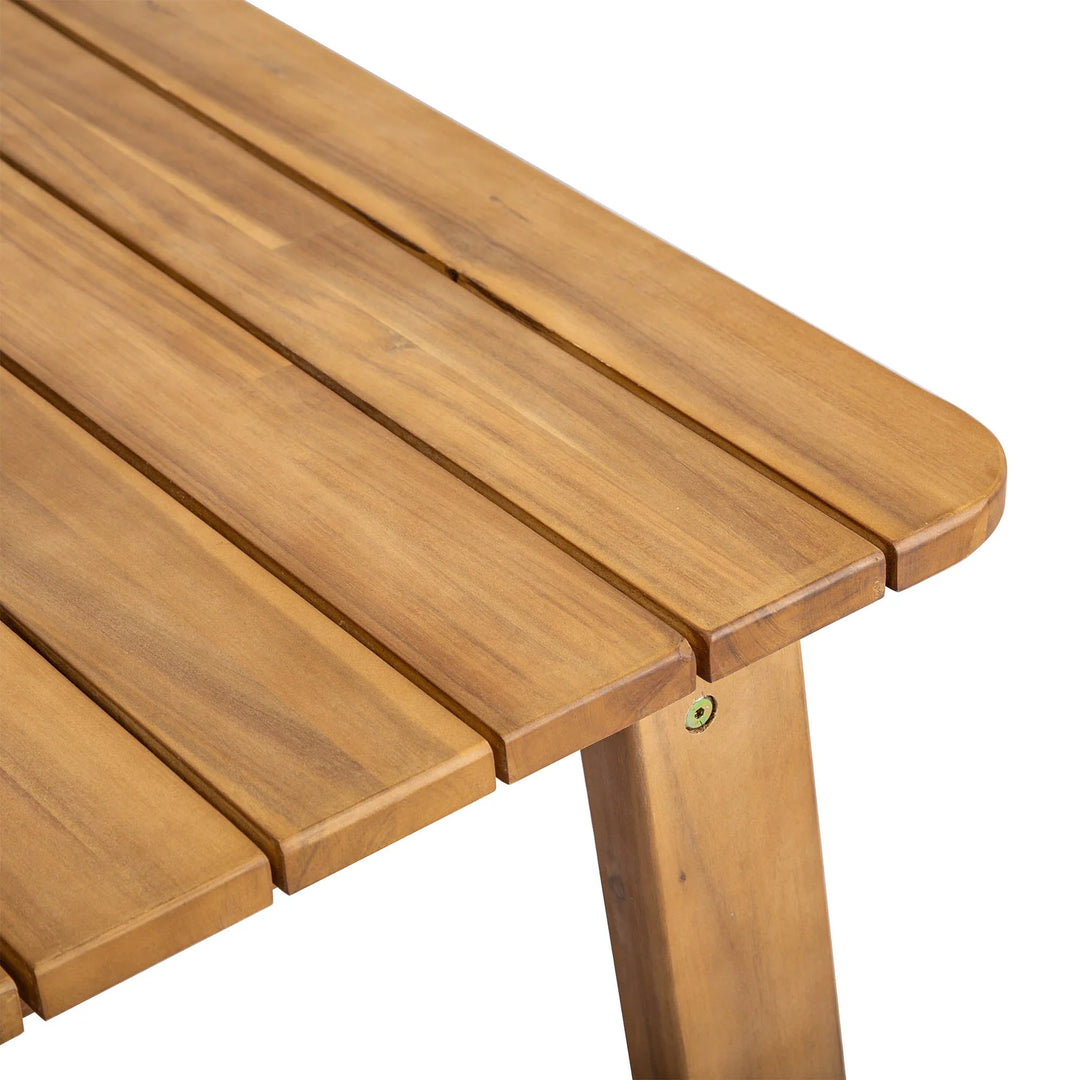 Riviera Outdoor Dining Table - construction detail - mid-century modern outdoor dining tables - Whats New Furniture Portland OR
