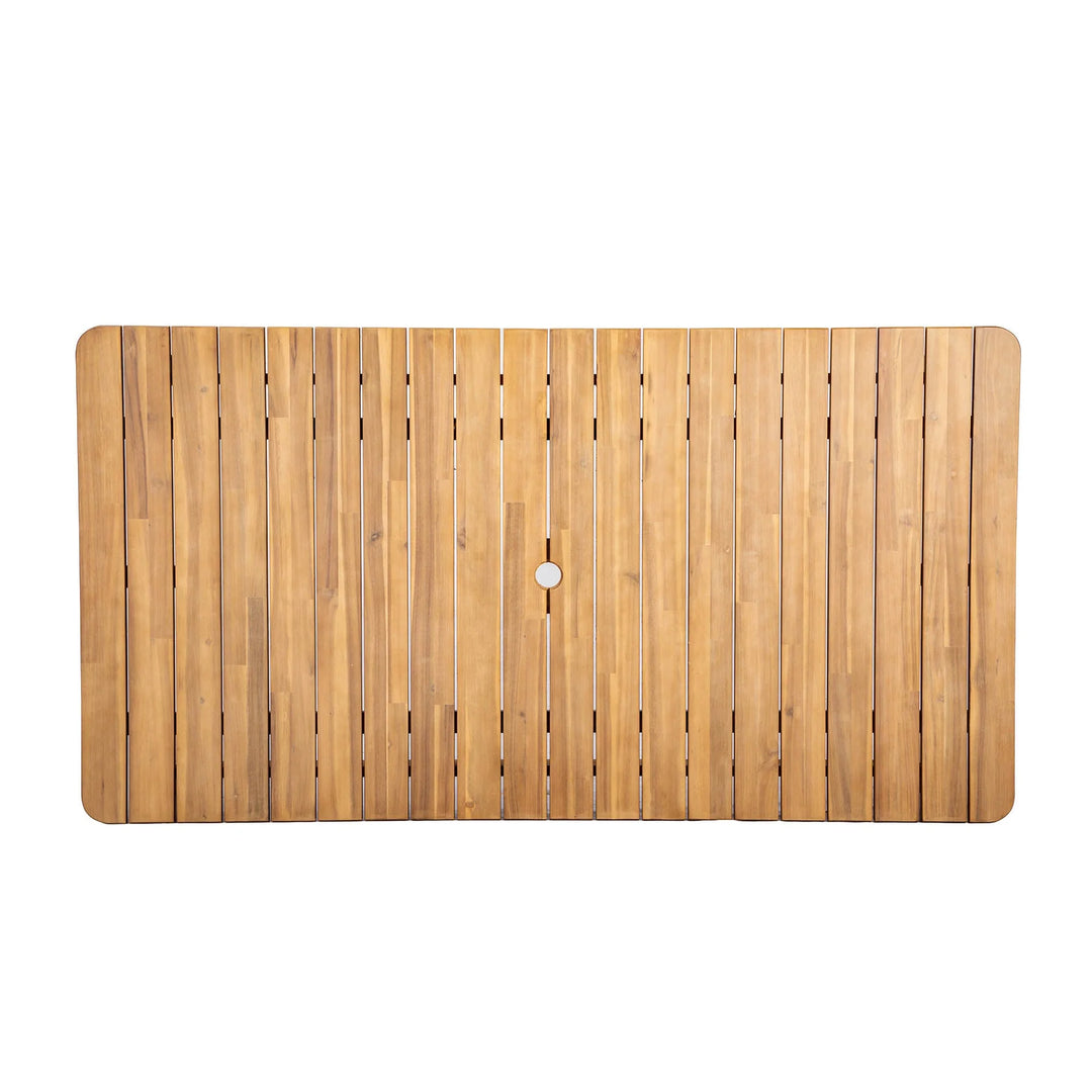Riviera Outdoor Dining Table - fabric detail - mid-century modern outdoor dining tables - Whats New Furniture Portland OR