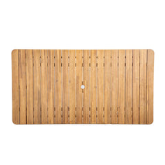 Riviera Outdoor Dining Table - fabric detail - mid-century modern outdoor dining tables - Whats New Furniture Portland OR