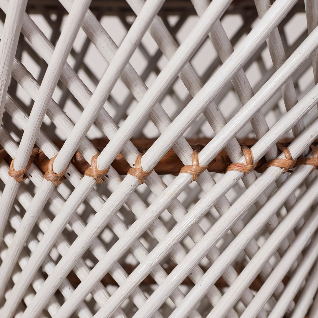 Woven Wicker Side Table