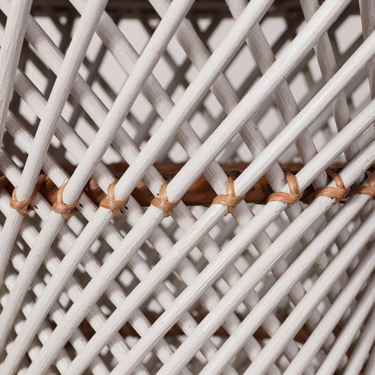 Woven Wicker Side Table