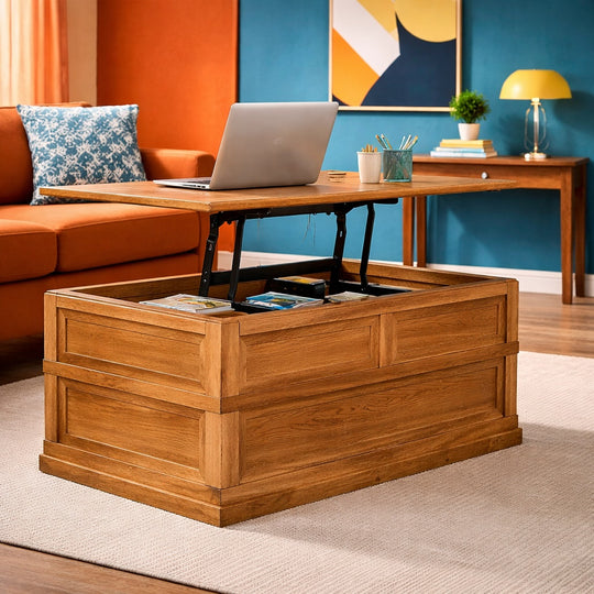 Lift Top Coffee Table w/ Drawers