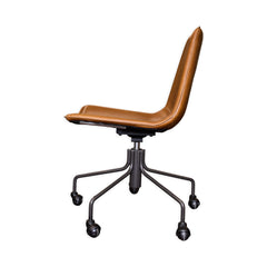 Slope Leather Rolling Chair - Whats New Furniture - Portland, Oregon