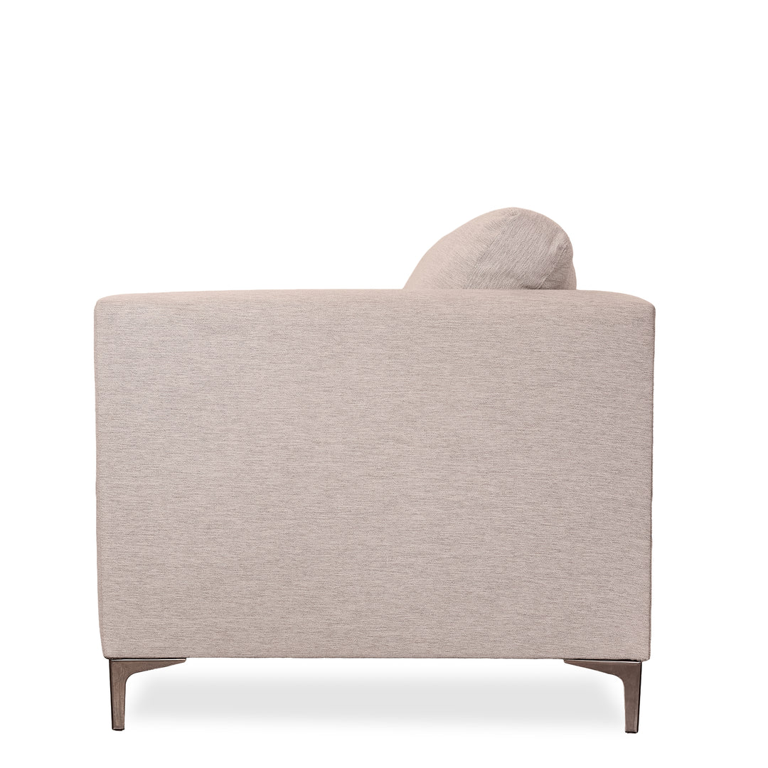 Sofa  w/  Bench  Cushion & Chrome Legs