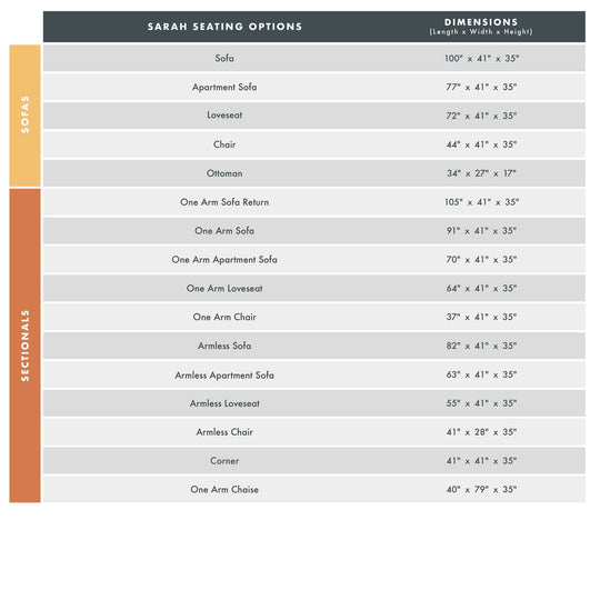 Sarah Custom Sofa / Sectional