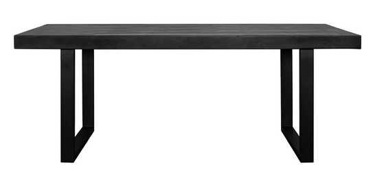 Jedrik Large Outdoor Dining Table Black