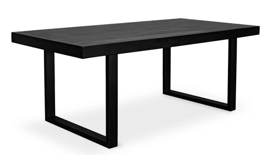 Jedrik Large Outdoor Dining Table Black