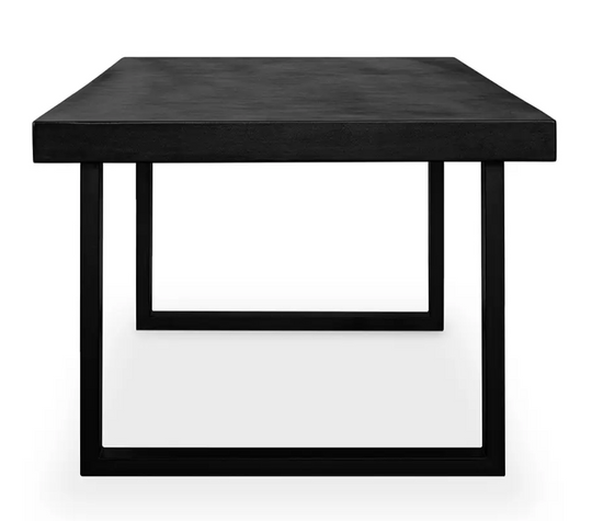 Jedrik Large Outdoor Dining Table Black