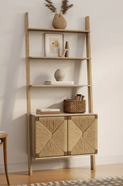 Kaia 4-Shelf Etagere Bookcase with 2-Door Cabinet Storage - Image 3 | What&