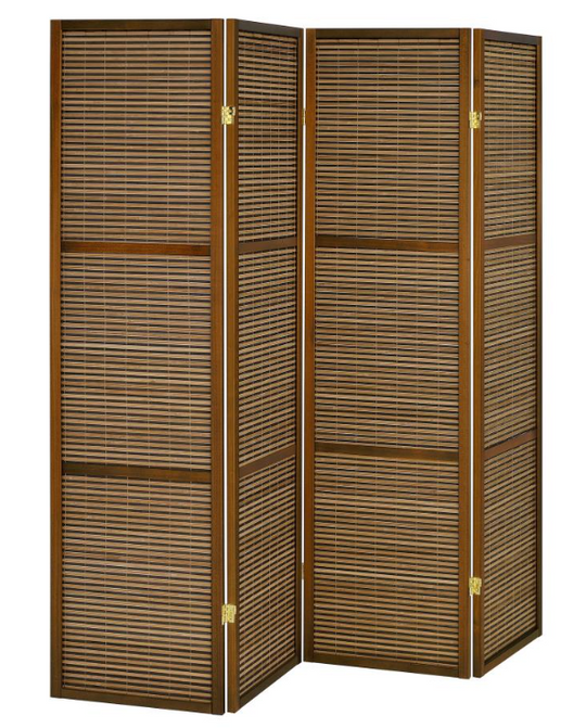 Browning 4-Panel Bamboo Room Divider
