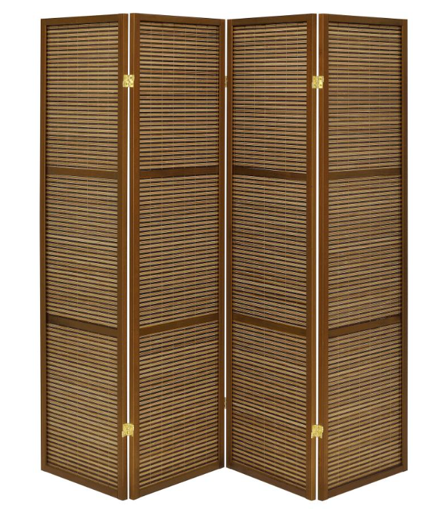 Browning 4-Panel Bamboo Room Divider