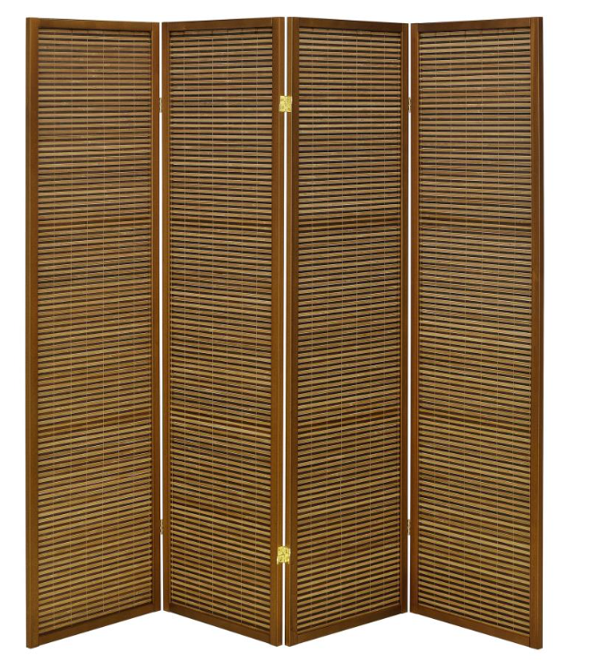Browning 4-Panel Bamboo Room Divider